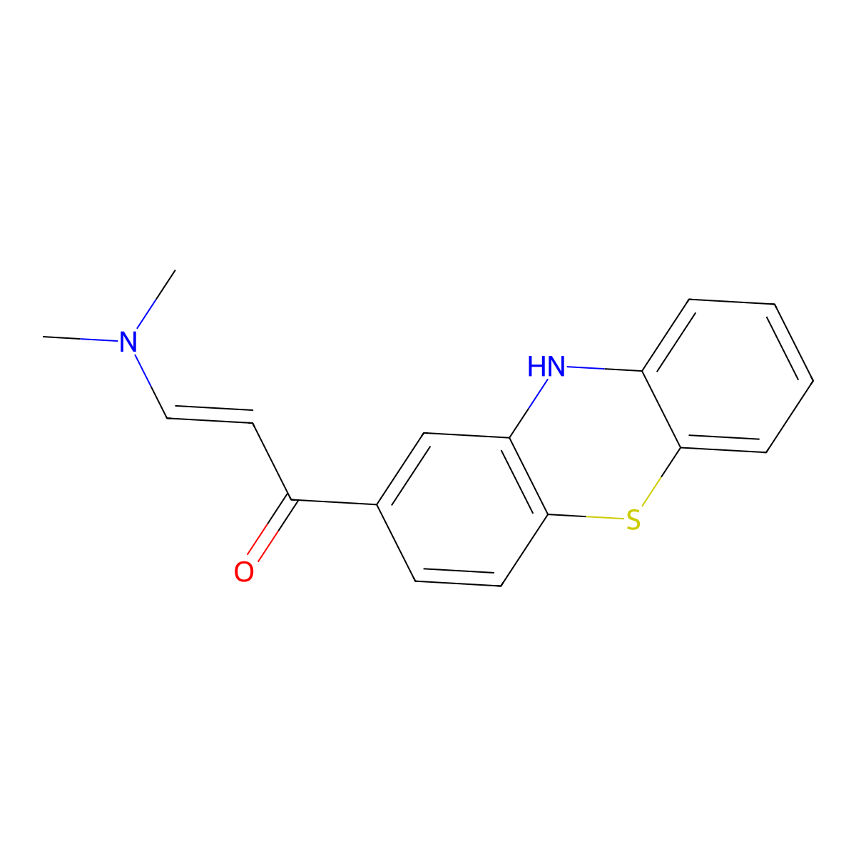 3-(Dimethylamino)-1-(10H-phenothiazin-2-YL)-2-propen-1-one molecular structure, CAS 63285-46-1
