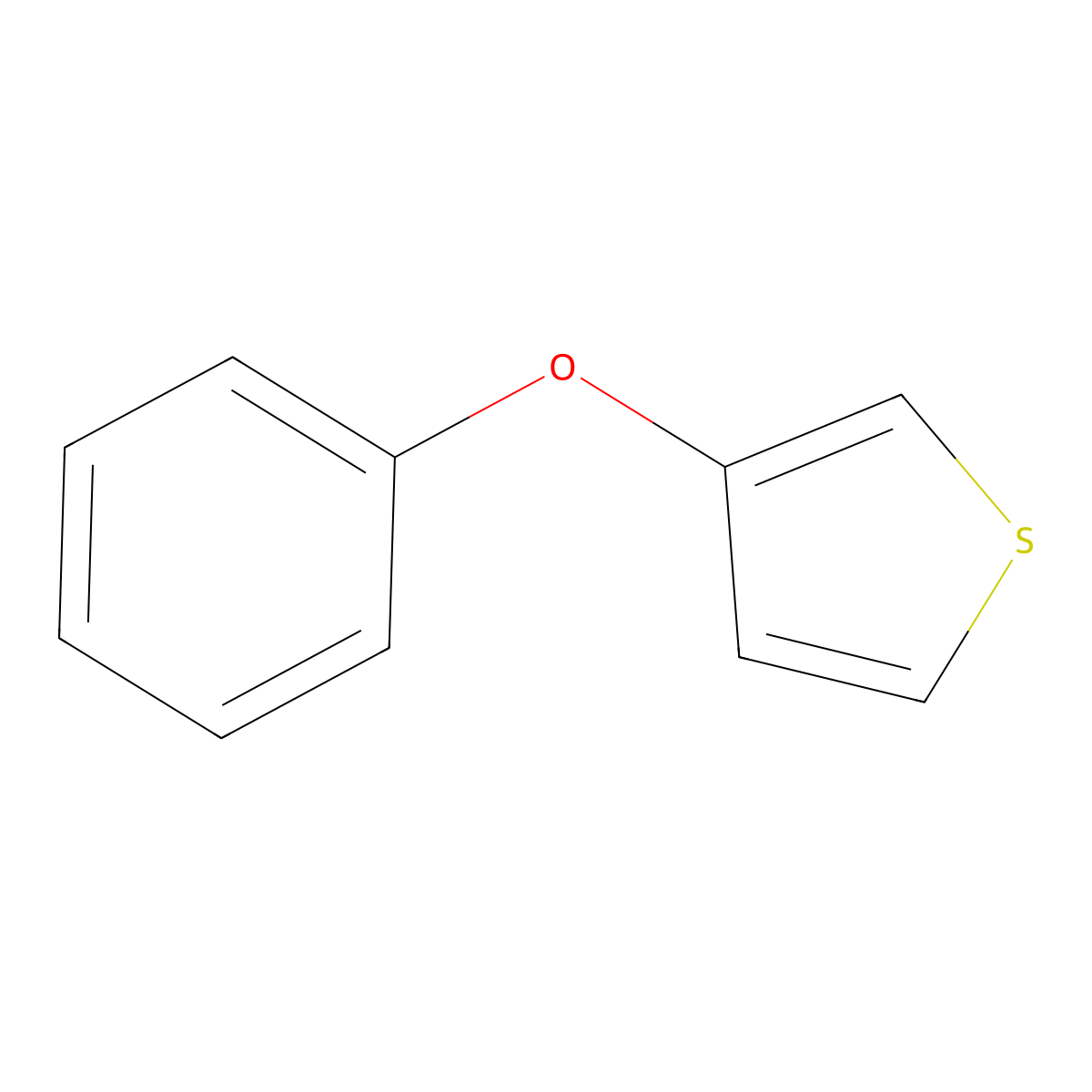 3-Phenoxythiophene molecular structure, CAS 63285-84-7