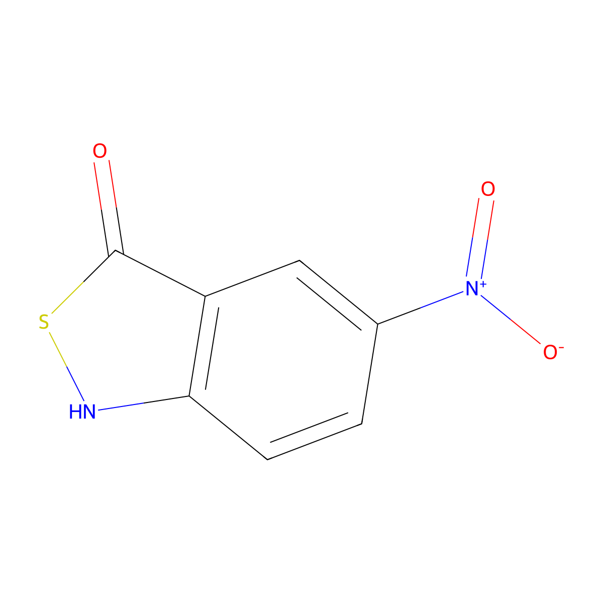 5-Nitro-1,3-dihydro-2,1-benzothiazol-3-one molecular structure, CAS 63285-88-1