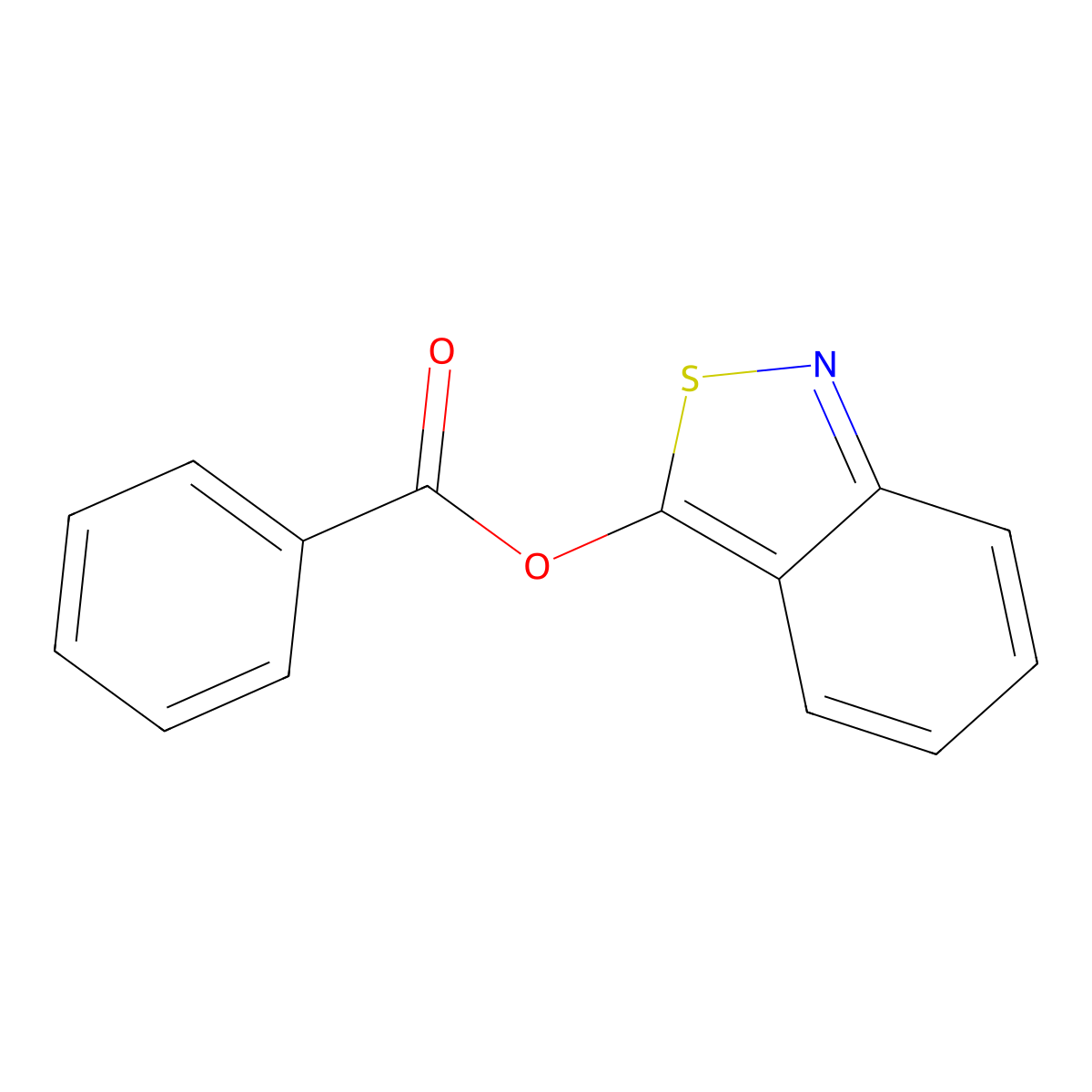 Benzo[c]isothiazol-3-yl benzoate molecular structure, CAS 63285-89-2