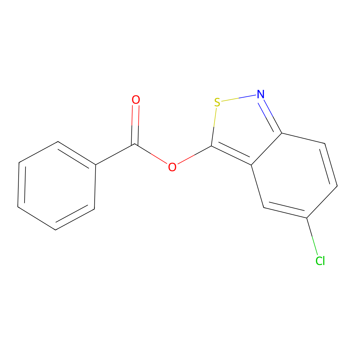 5-Chlorobenzo[c]isothiazol-3-yl benzoate molecular structure, CAS 63285-90-5