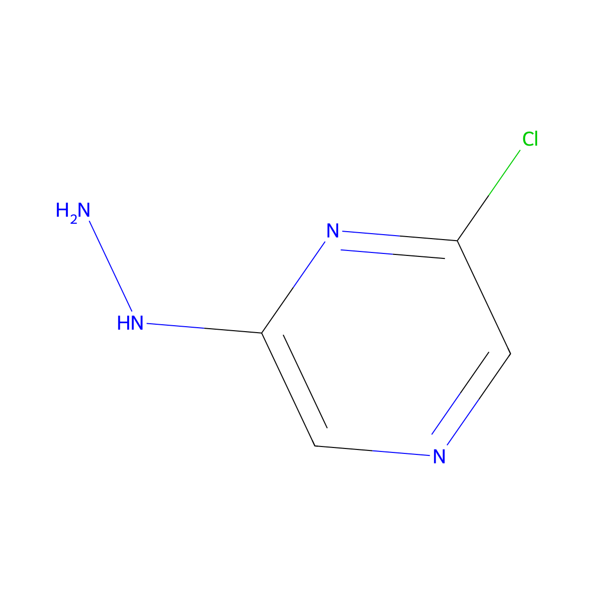 2-Chloro-6-hydrazinylpyrazine molecular structure, CAS 63286-29-3
