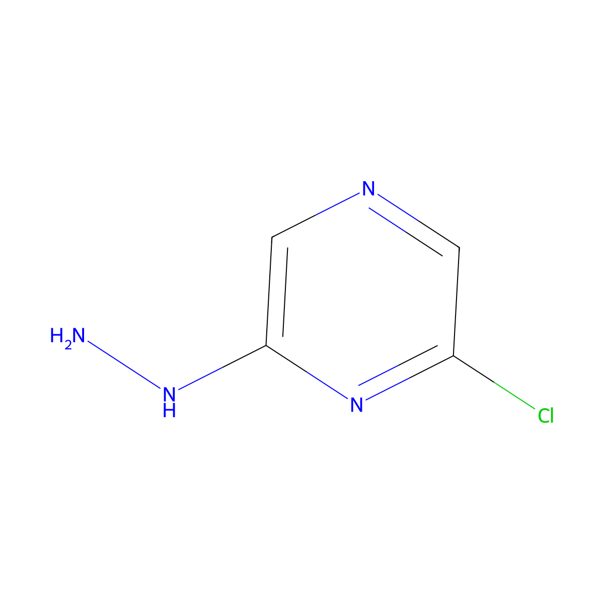 2-Chloro-6-hydrazinylpyrazine molecular structure, CAS 63286-29-3