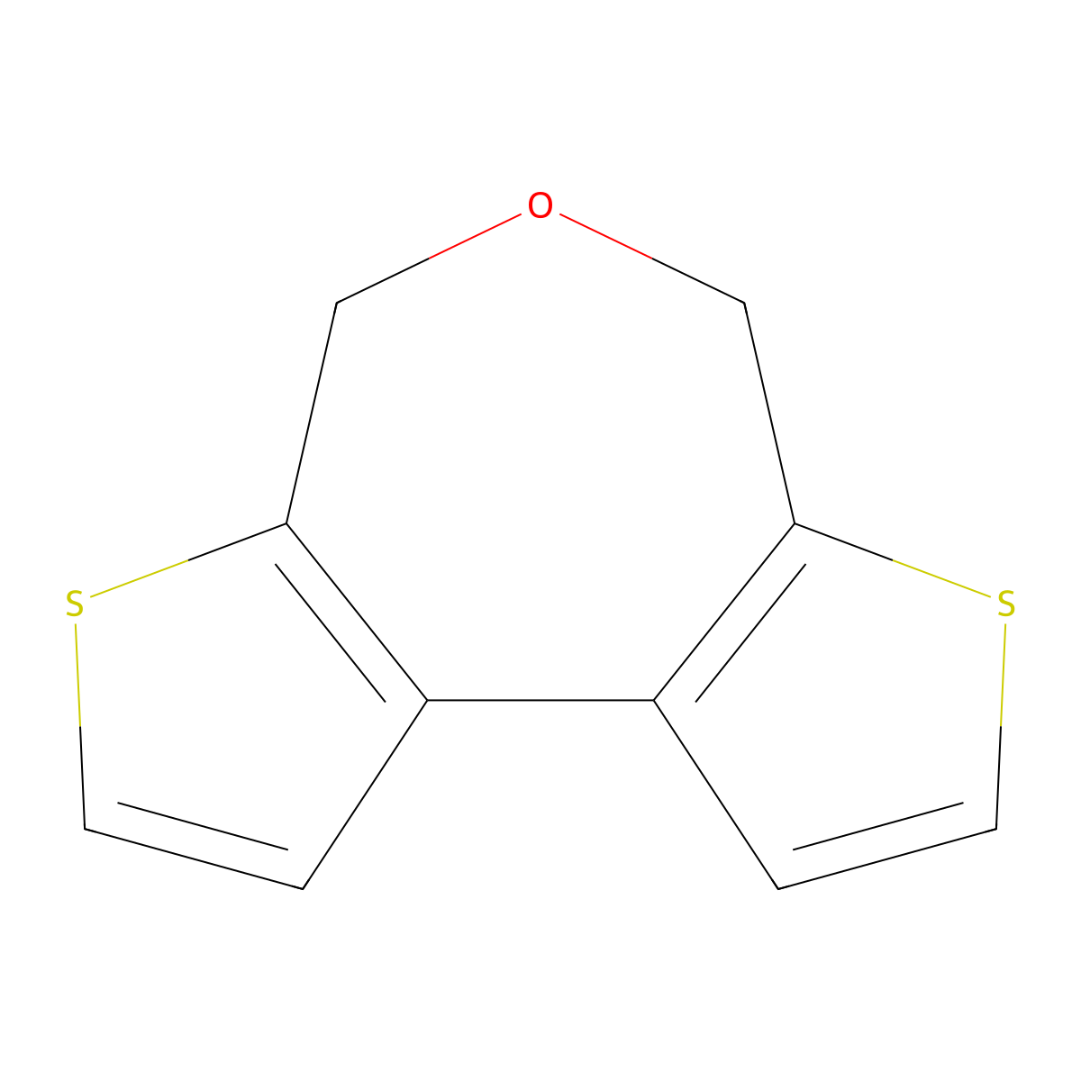 Dithieno(2,3-c:3',2'-e)oxepin, 4,6-dihydro- molecular structure, CAS 63286-53-3