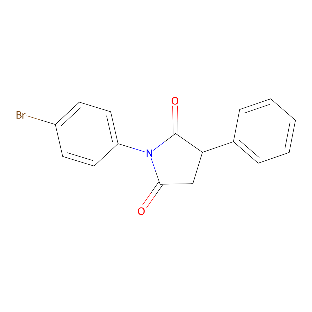 1-(4-Bromophenyl)-3-phenylpyrrolidine-2,5-dione molecular structure, CAS 63290-62-0