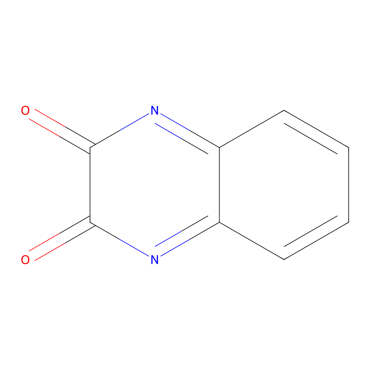 Quinoxalinedione molecular structure, CAS 63291-47-4
