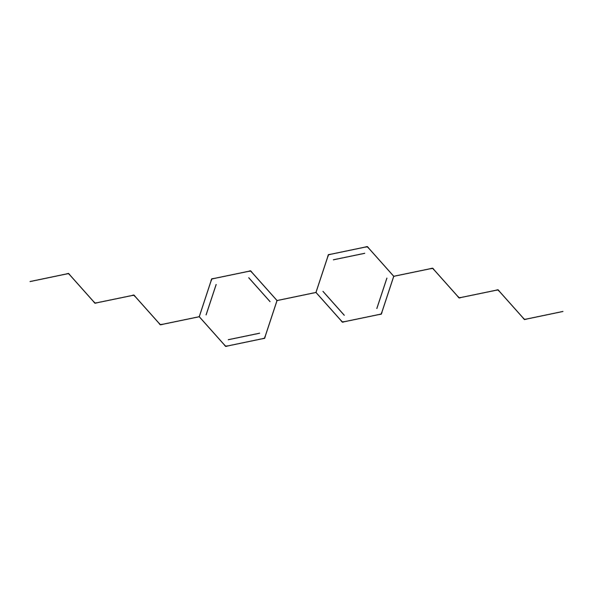 4,4'-Dipentyl-1,1'-biphenyl molecular structure, CAS 63295-01-2