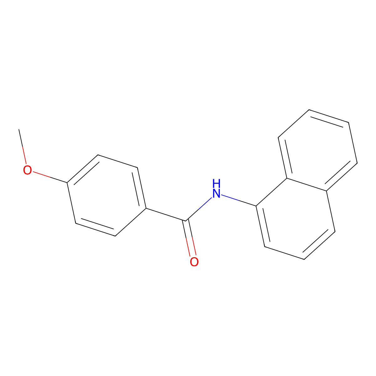 4-Methoxy-N-(1-naphthyl)benzamide molecular structure, CAS 63295-63-6