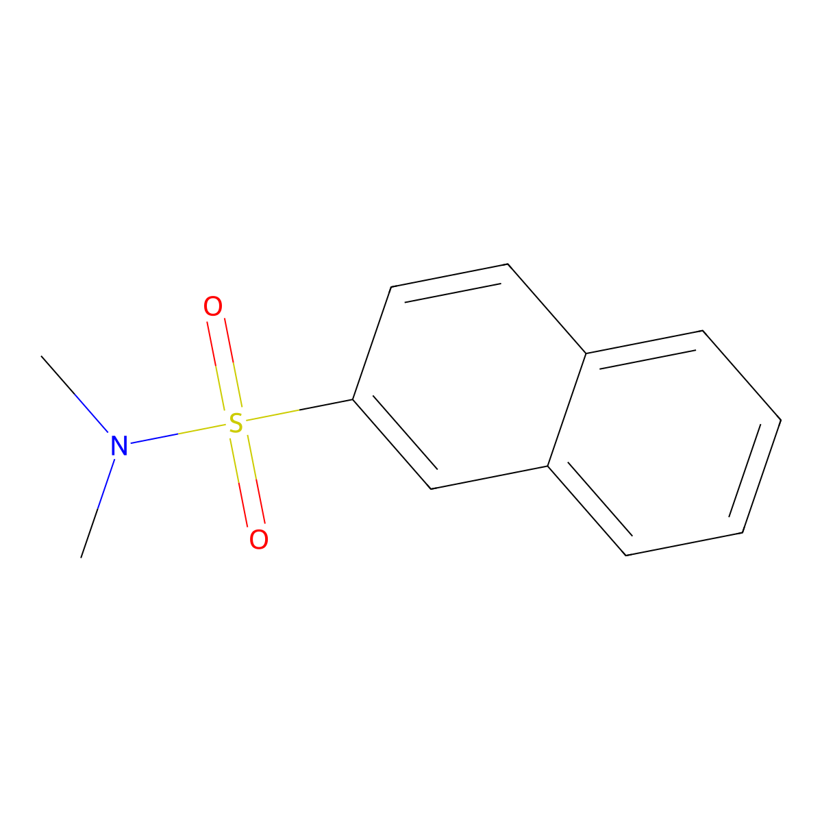 N,N-dimethylnaphthalene-2-sulfonamide molecular structure, CAS 63296-70-8