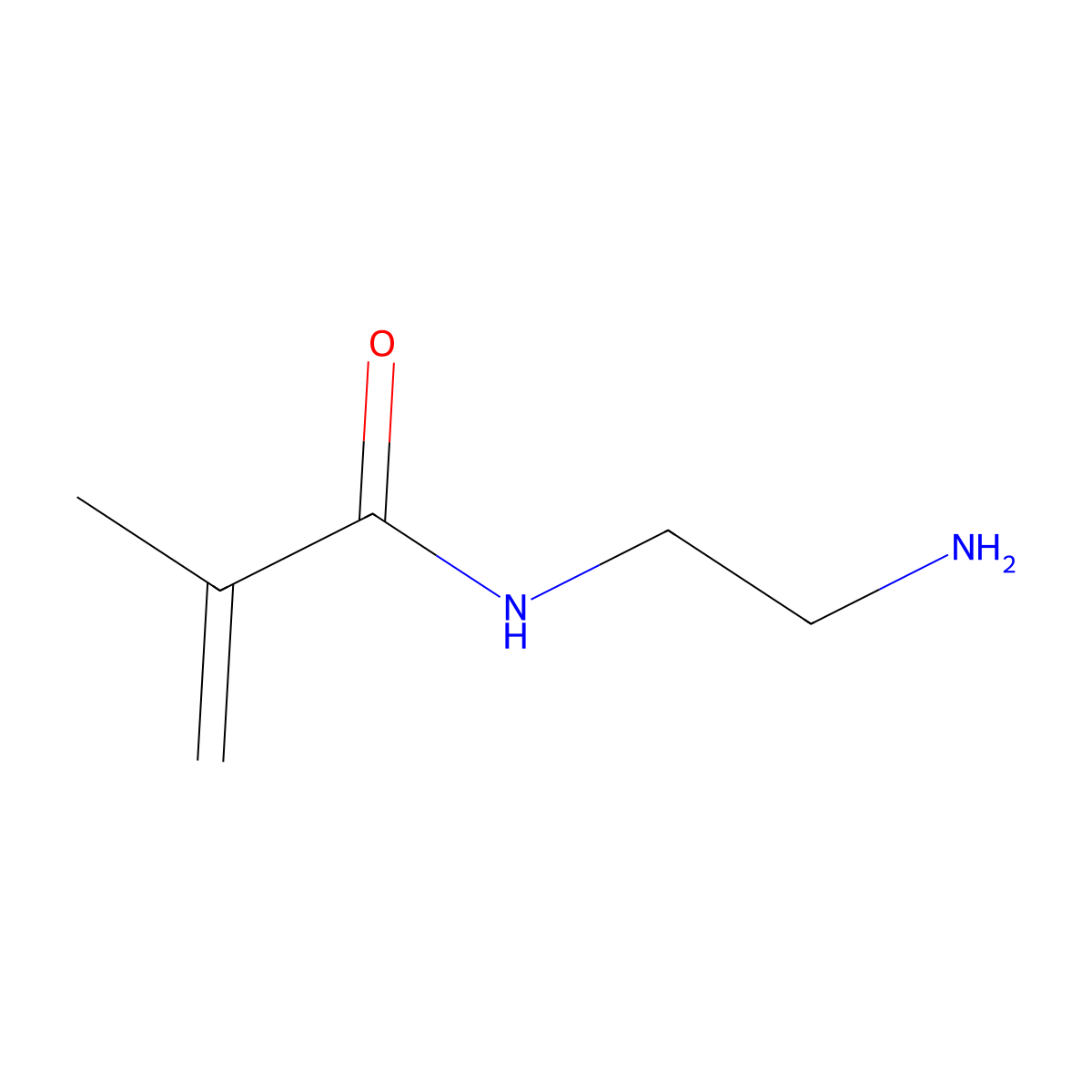 N'-methacryloyl-ethylenediamine molecular structure, CAS 63298-57-7