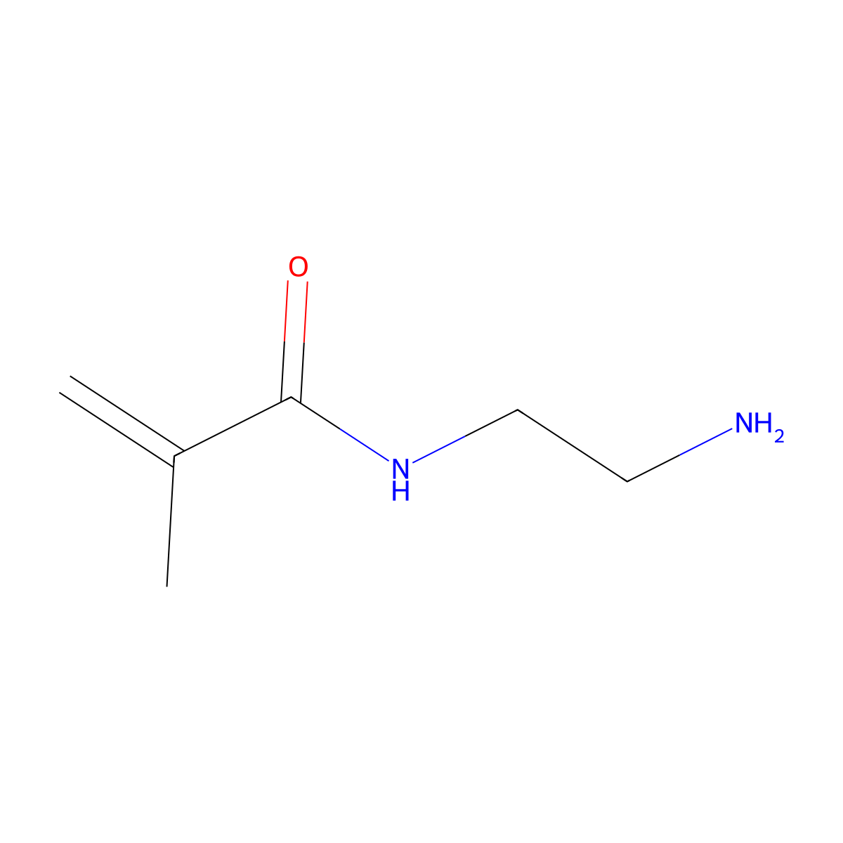 N'-methacryloyl-ethylenediamine molecular structure, CAS 63298-57-7
