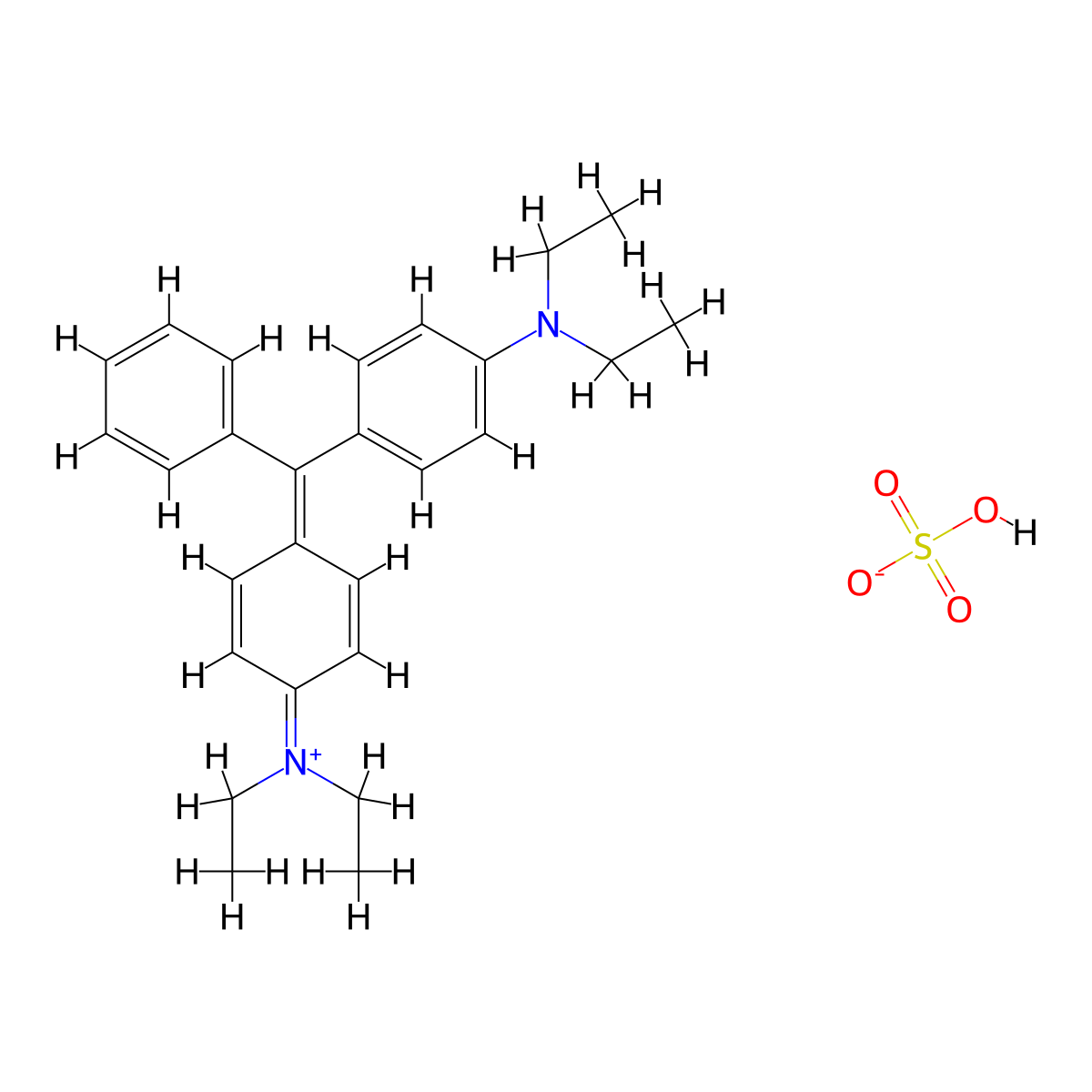 Brilliant Green molecular structure, CAS 633-03-4