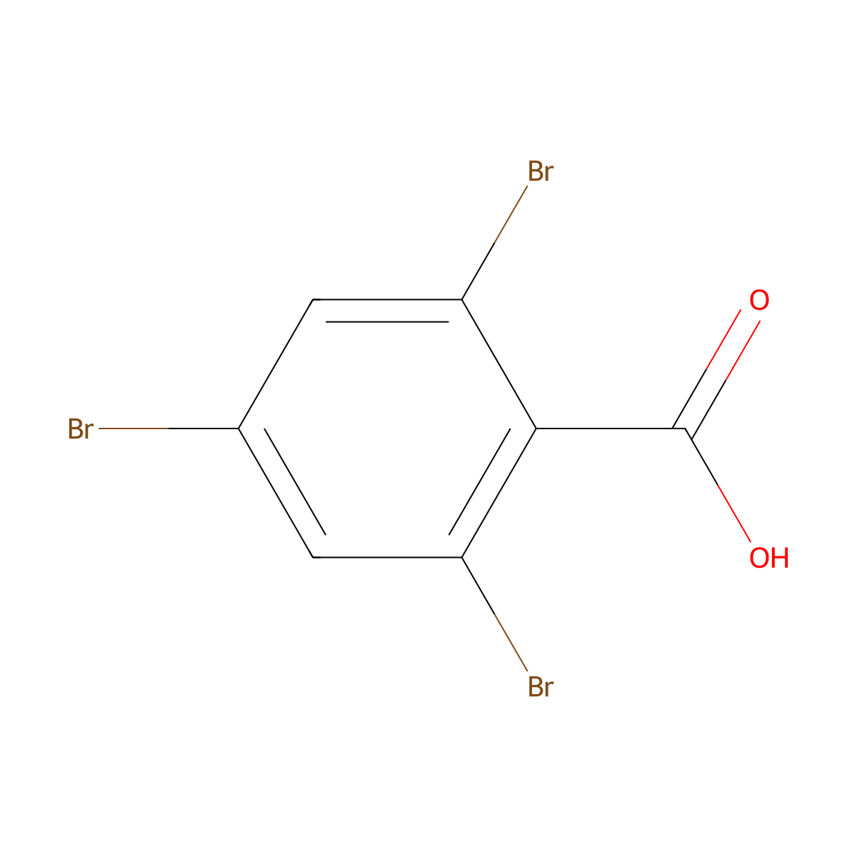 2,4,6-Tribromobenzoic Acid molecular structure, CAS 633-12-5