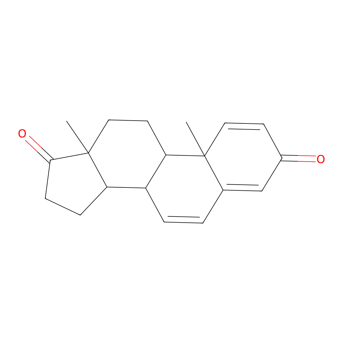 Androsta-1,4,6-triene-3,17-dione molecular structure, CAS 633-35-2