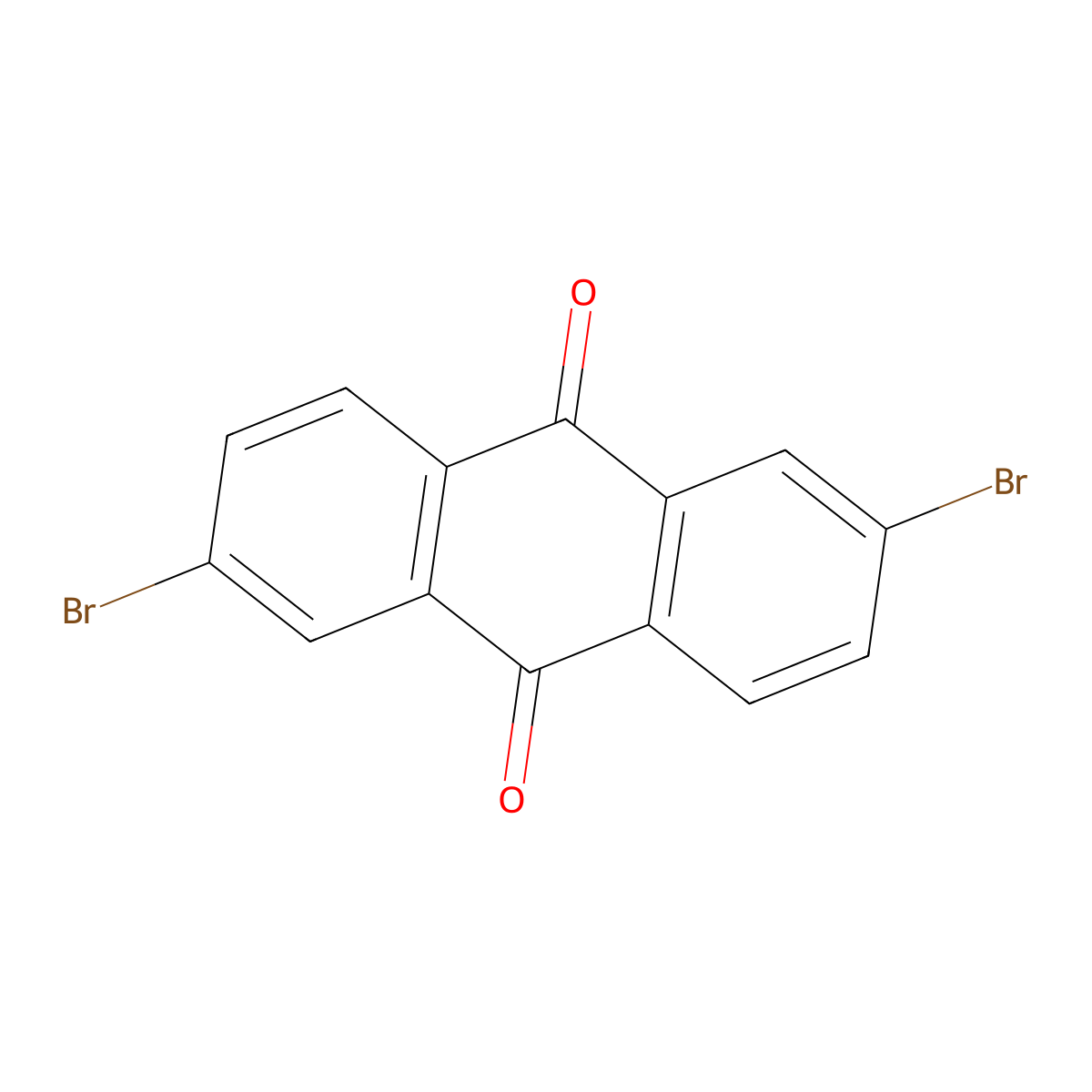 2,6-Dibromoanthraquinone molecular structure, CAS 633-70-5
