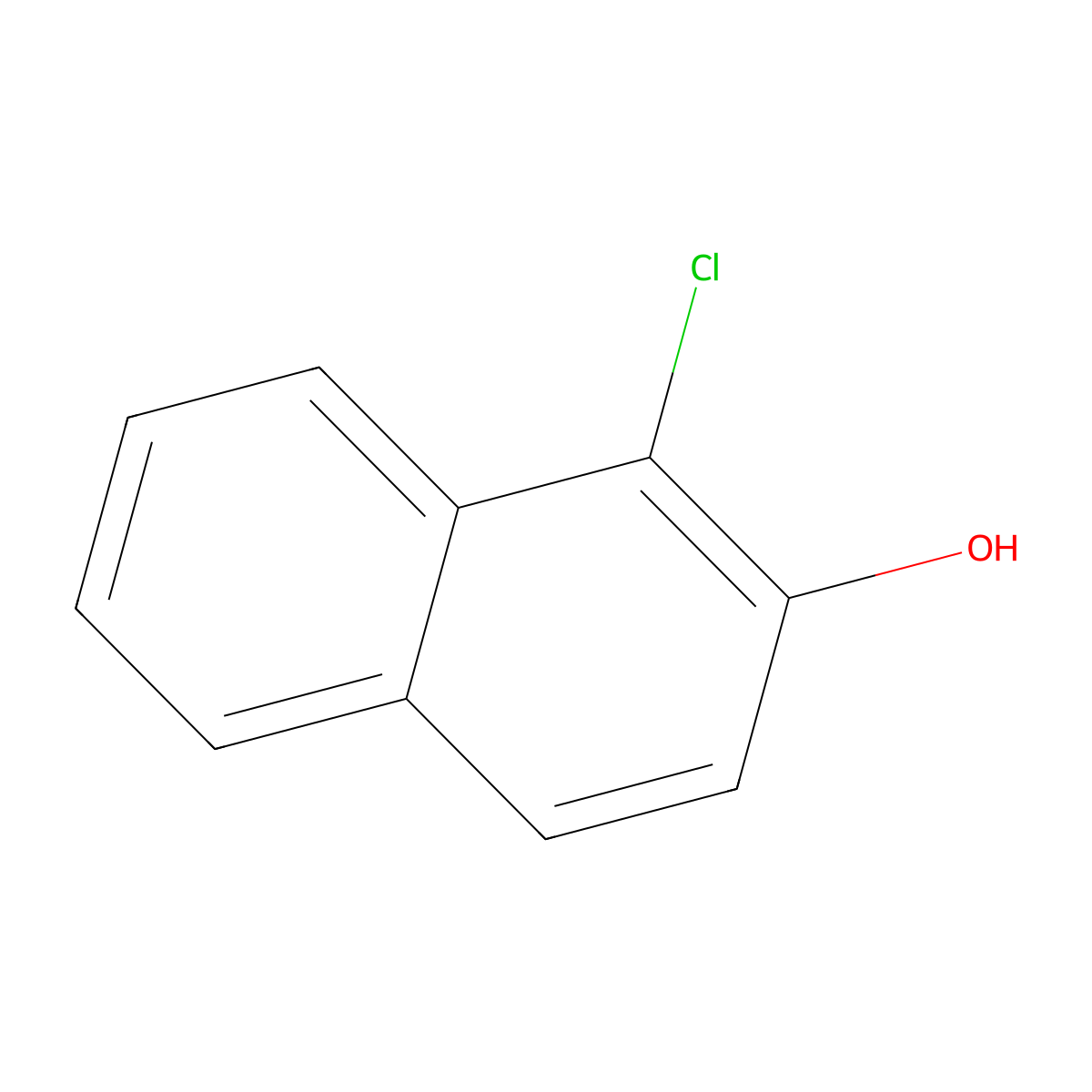 1-Chloro-2-naphthol molecular structure, CAS 633-99-8