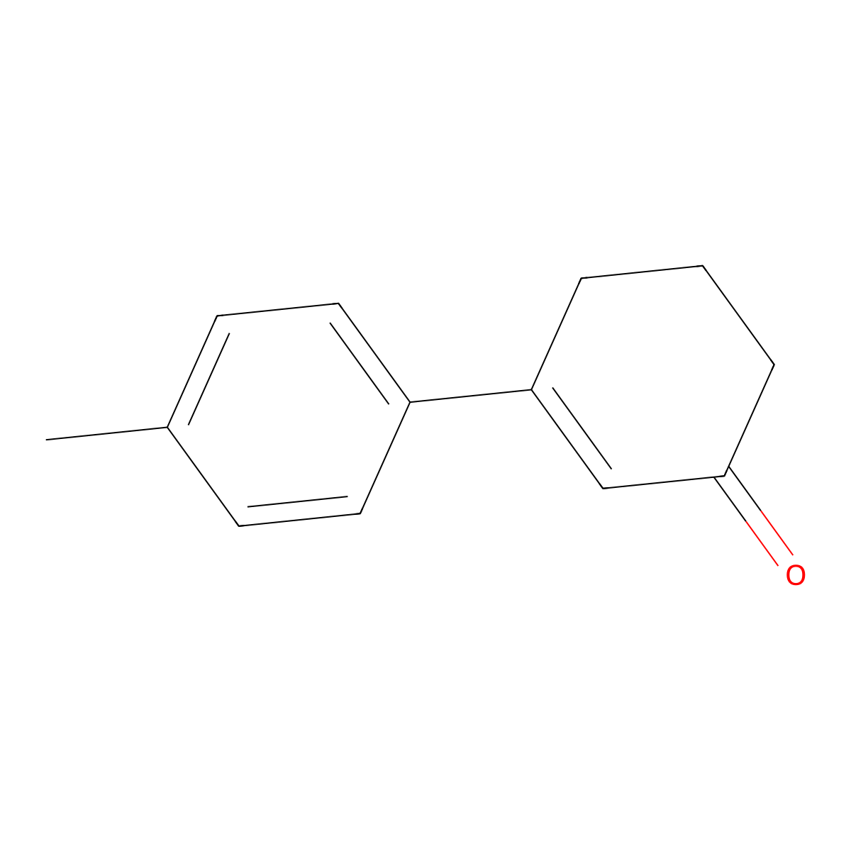 3-(4-Methylphenyl)cyclohex-2-en-1-one molecular structure, CAS 6330-12-7