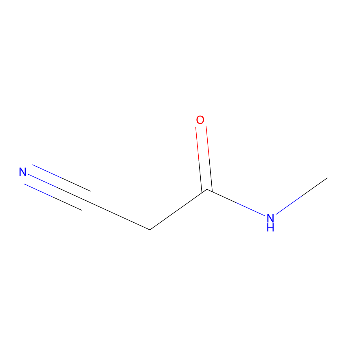 2-Cyano-N-methylacetamide molecular structure, CAS 6330-25-2