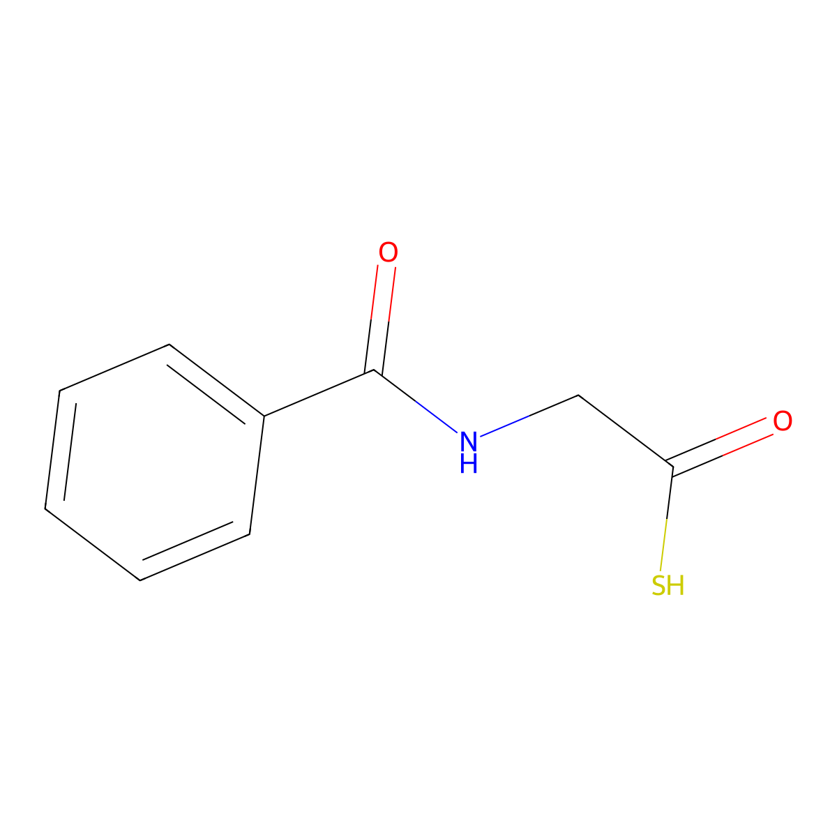 Thiohippuric acid molecular structure, CAS 6330-48-9