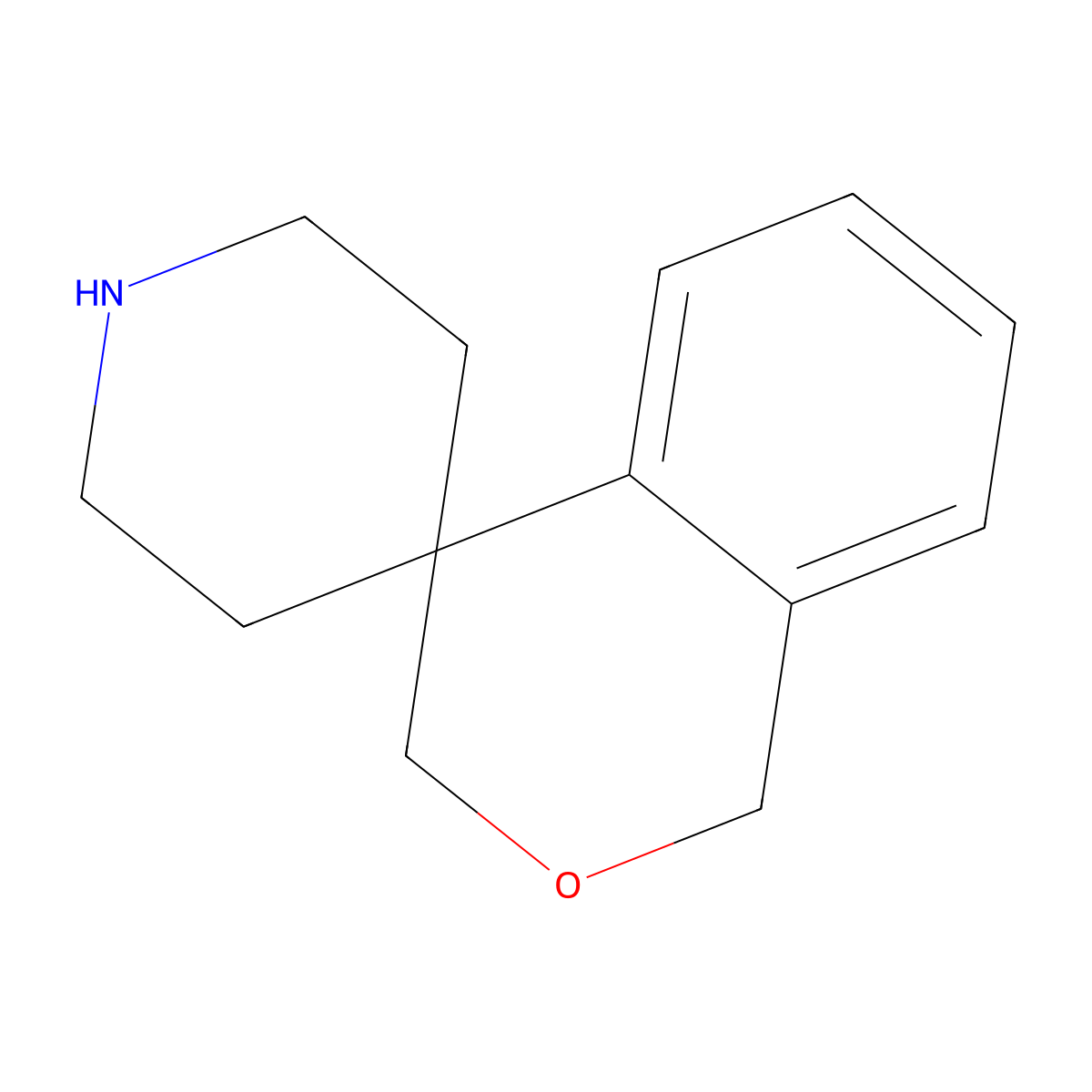 Spiro[isochroman-4,4'-piperidine] molecular structure, CAS 63303-29-7