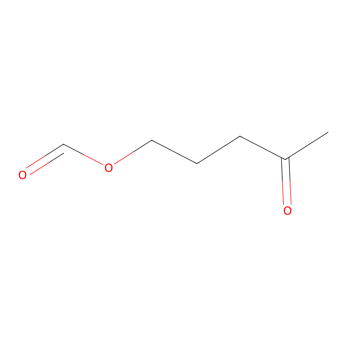 4-Oxopentyl formate molecular structure, CAS 63305-45-3
