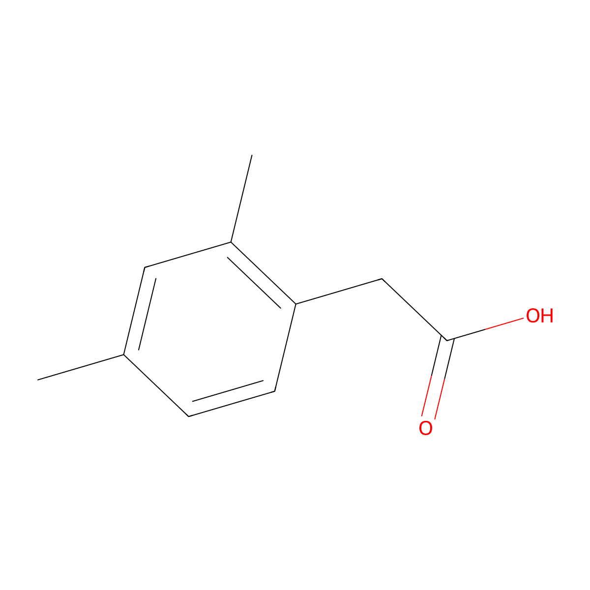 2-(2,4-Dimethylphenyl)acetic acid molecular structure, CAS 6331-04-0