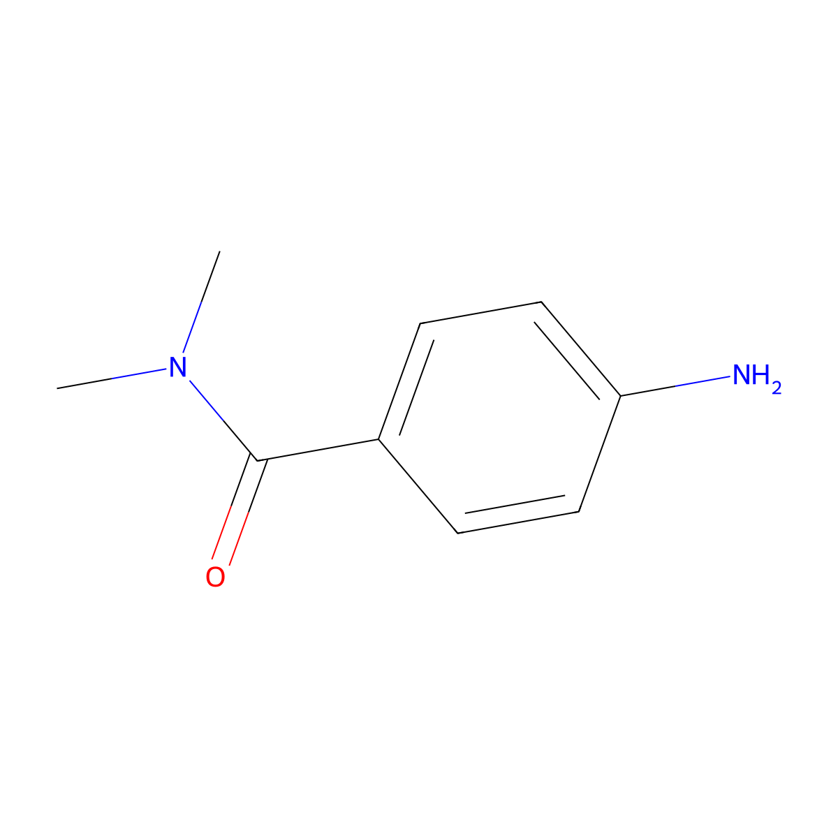 4-Amino-N,N-dimethylbenzamide molecular structure, CAS 6331-71-1