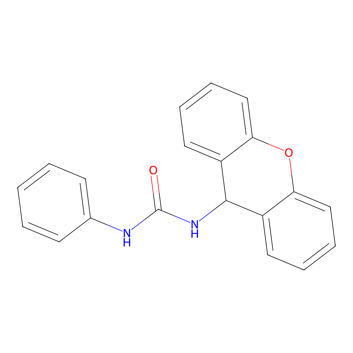 1-Phenyl-3-(9h-xanthen-9-yl)urea molecular structure, CAS 6331-74-4