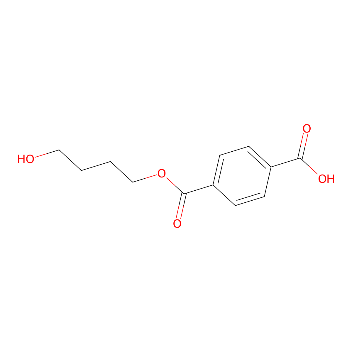4-((4-Hydroxybutoxy)carbonyl)benzoic acid molecular structure, CAS 63317-89-5