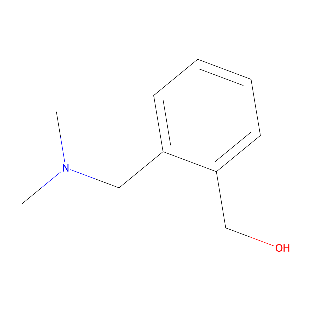 {2-[(Dimethylamino)methyl]phenyl}methanol molecular structure, CAS 63321-79-9