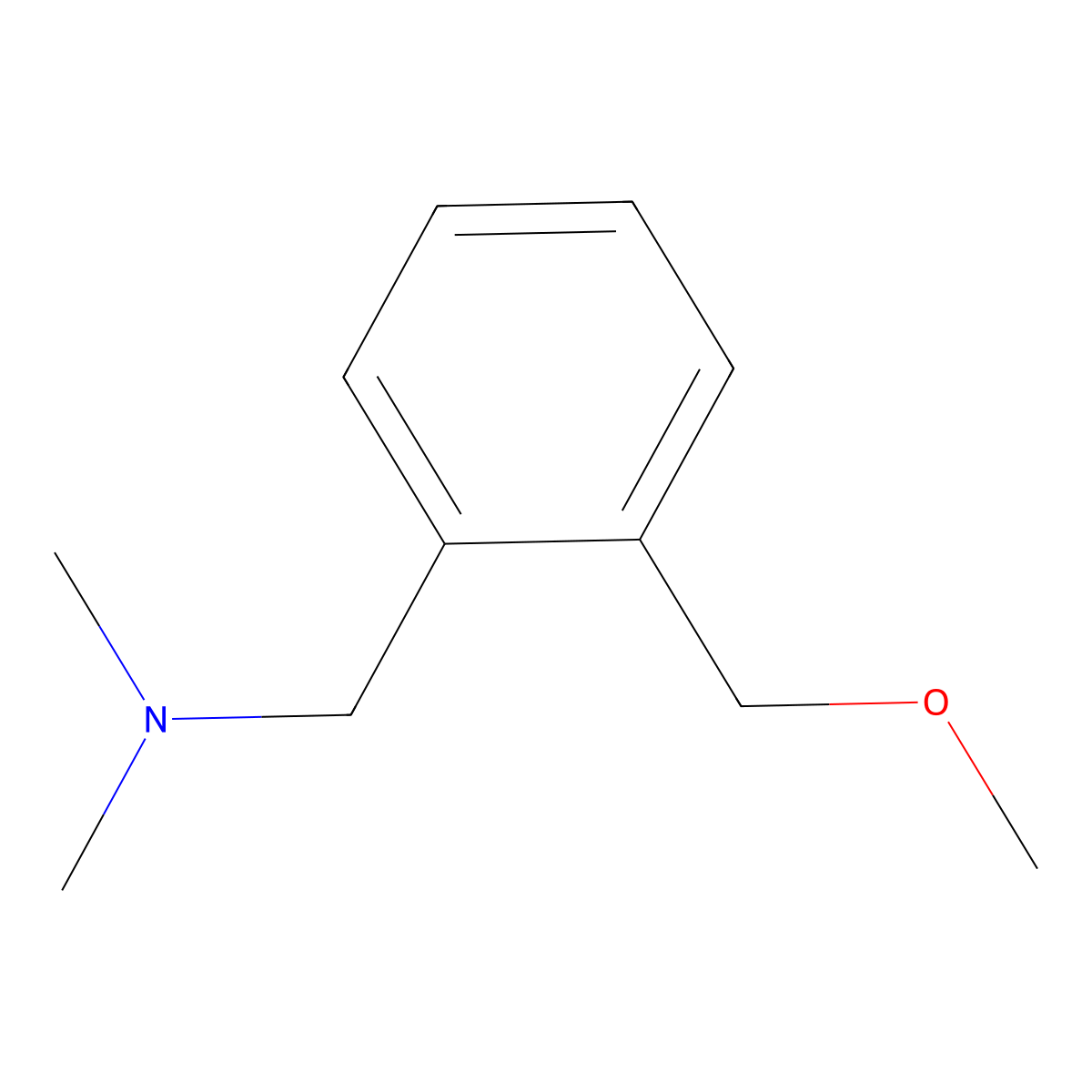 2-(Methoxymethyl)-N,N-dimethylbenzenemethanamine molecular structure, CAS 63321-80-2