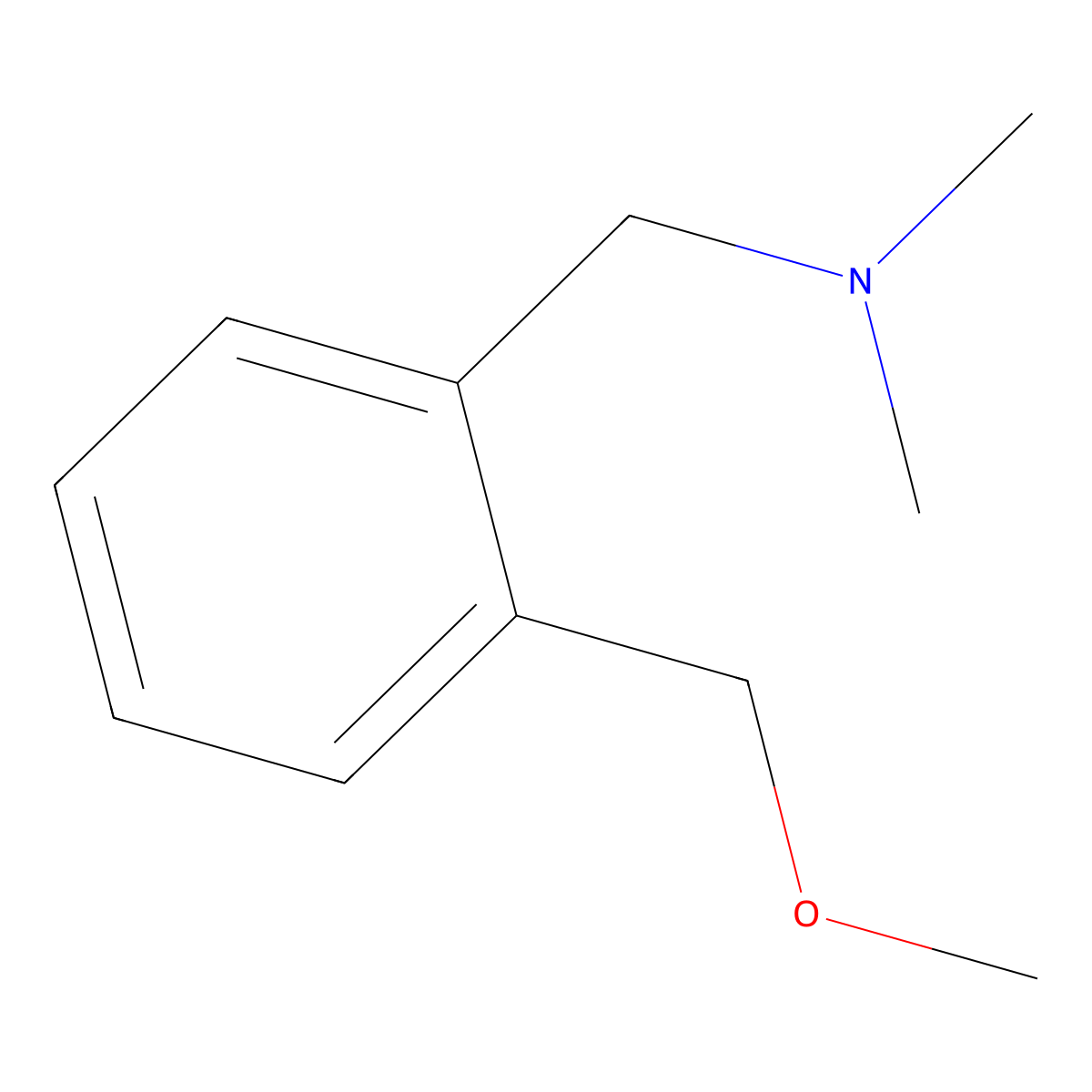 2-(Methoxymethyl)-N,N-dimethylbenzenemethanamine molecular structure, CAS 63321-80-2