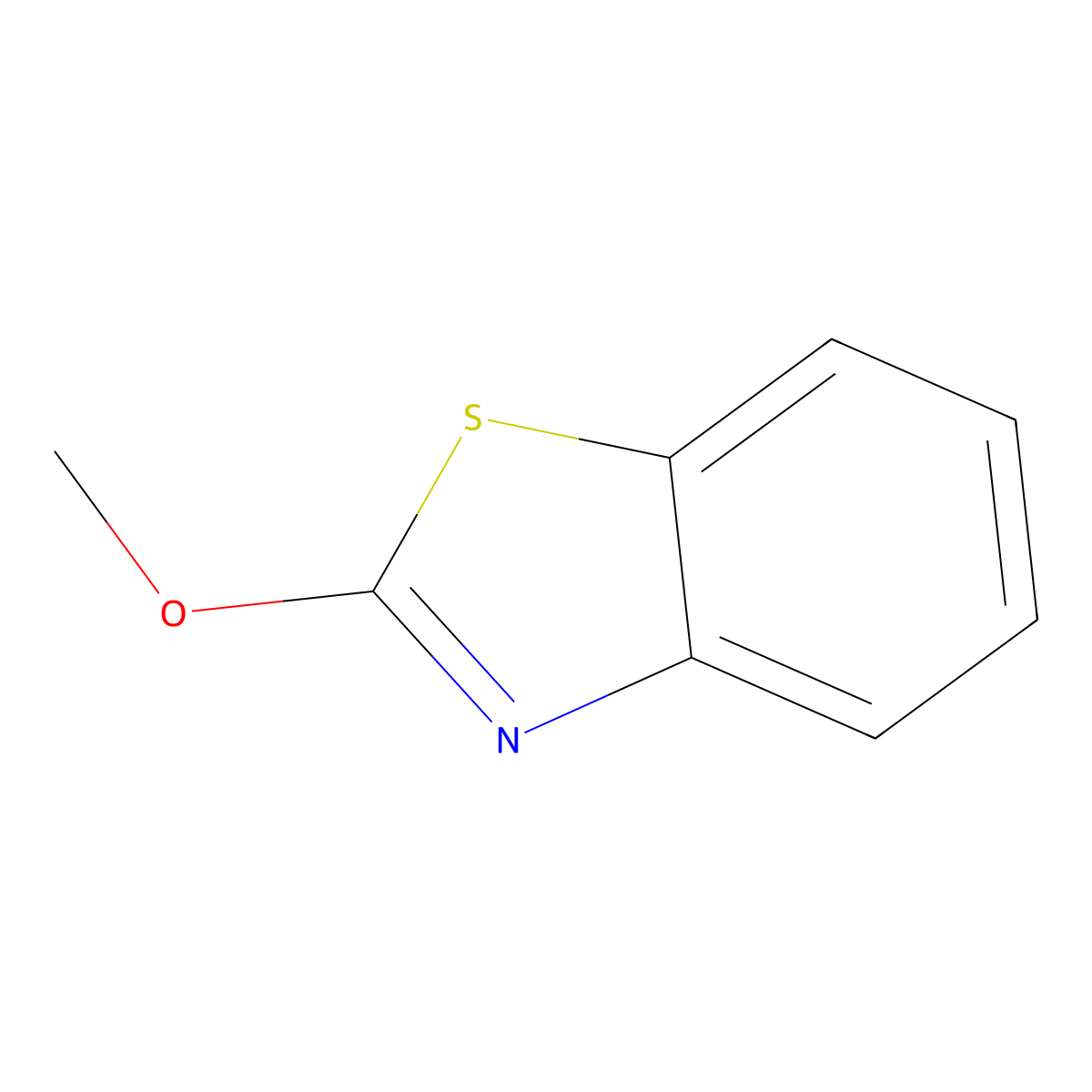 Benzothiazole, 2-methoxy- molecular structure, CAS 63321-86-8