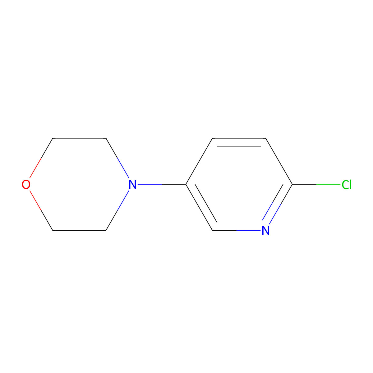 4-(6-Chloropyridin-3-yl)morpholine molecular structure, CAS 633283-57-5