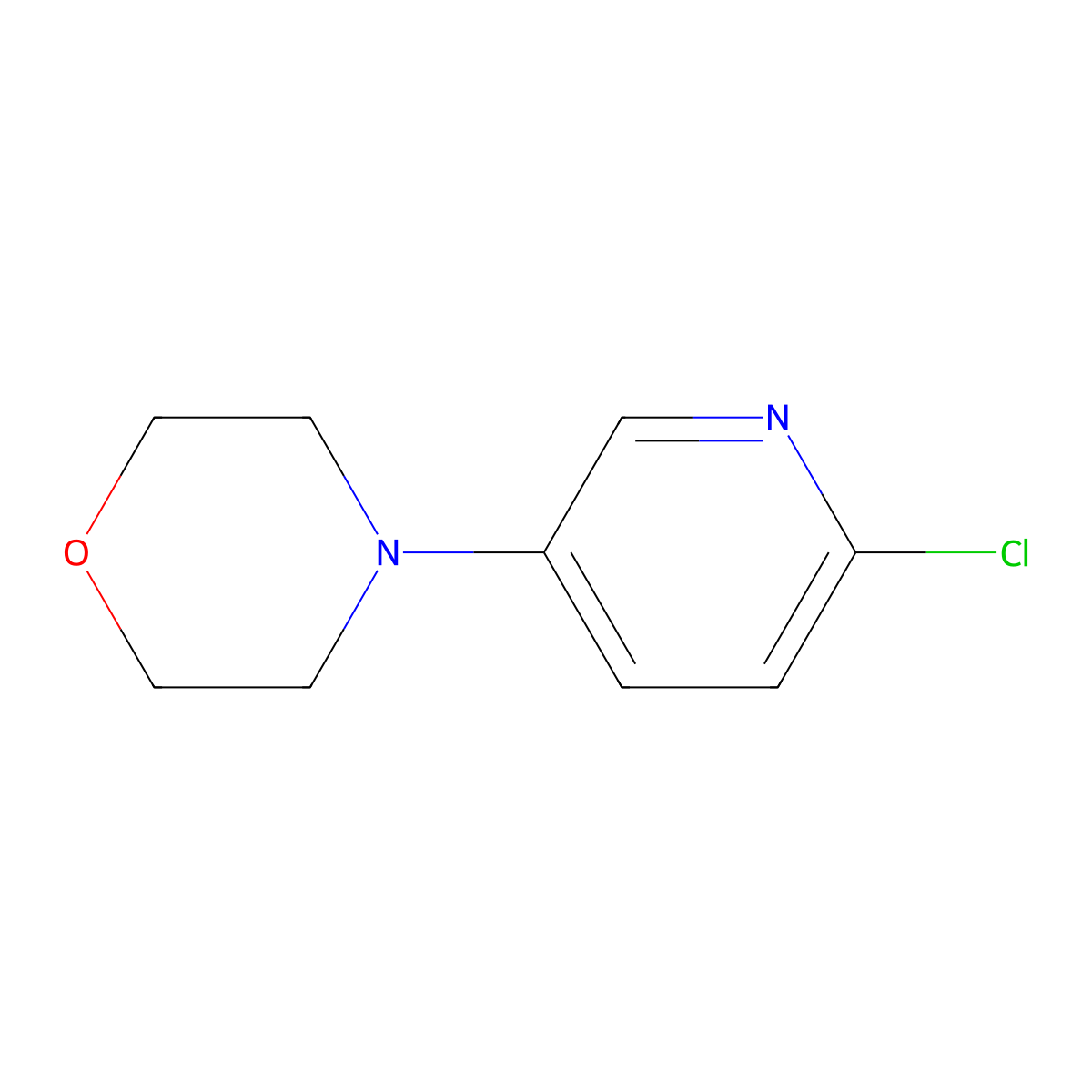 4-(6-Chloropyridin-3-yl)morpholine molecular structure, CAS 633283-57-5