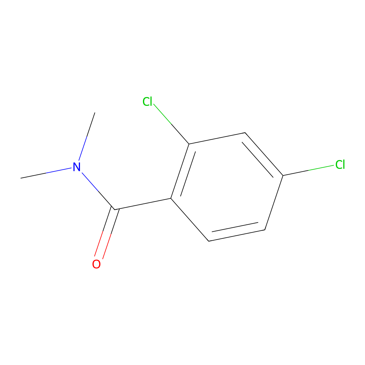 2,4-Dichloro-n,n-dimethylbenzamide molecular structure, CAS 6333-36-4