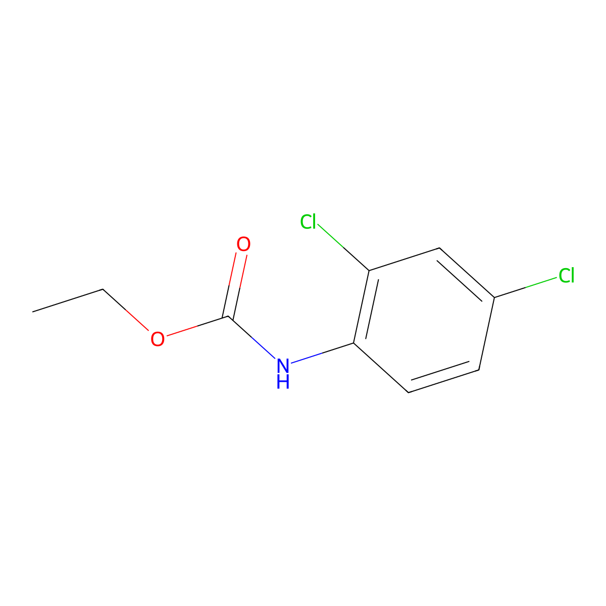 2,4-Dichlorophenylurethane molecular structure, CAS 6333-37-5