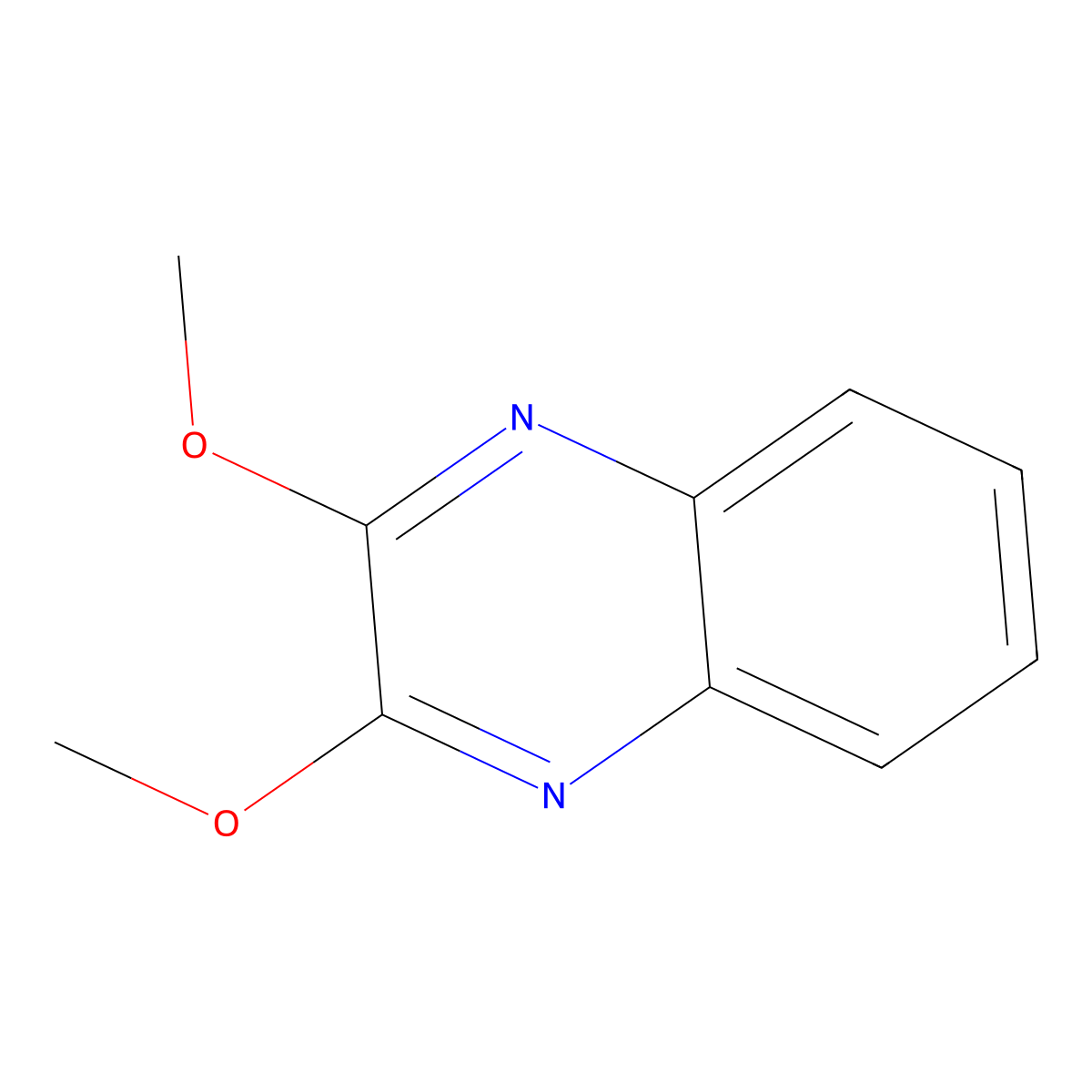 2,3-Dimethoxyquinoxaline molecular structure, CAS 6333-43-3