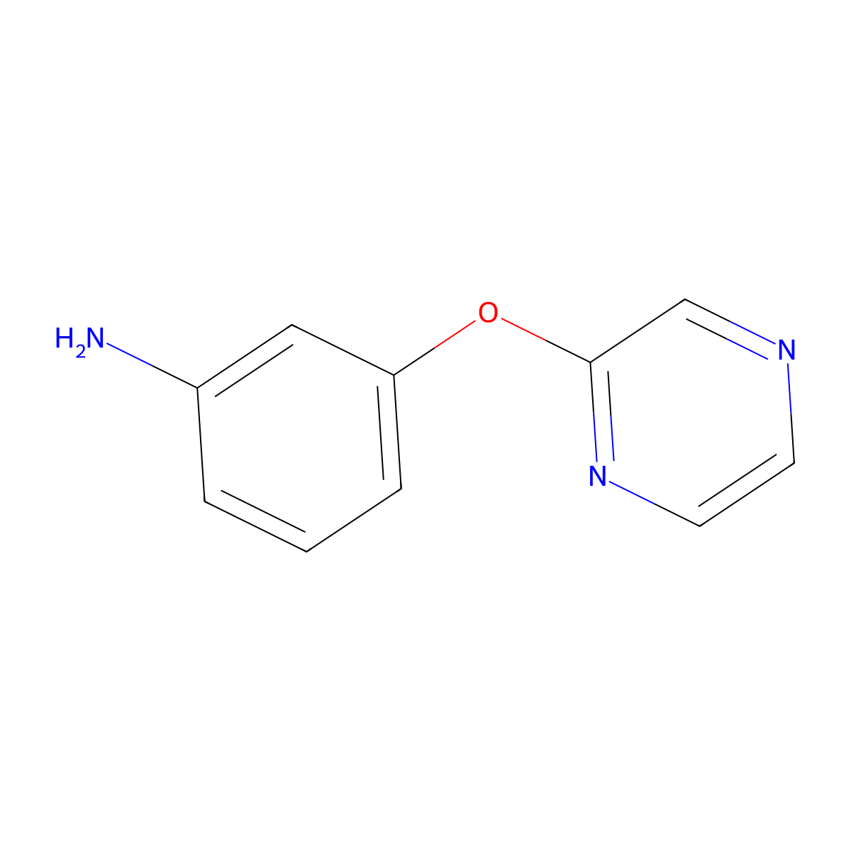 3-(Pyrazin-2-yloxy)aniline molecular structure, CAS 633300-16-0