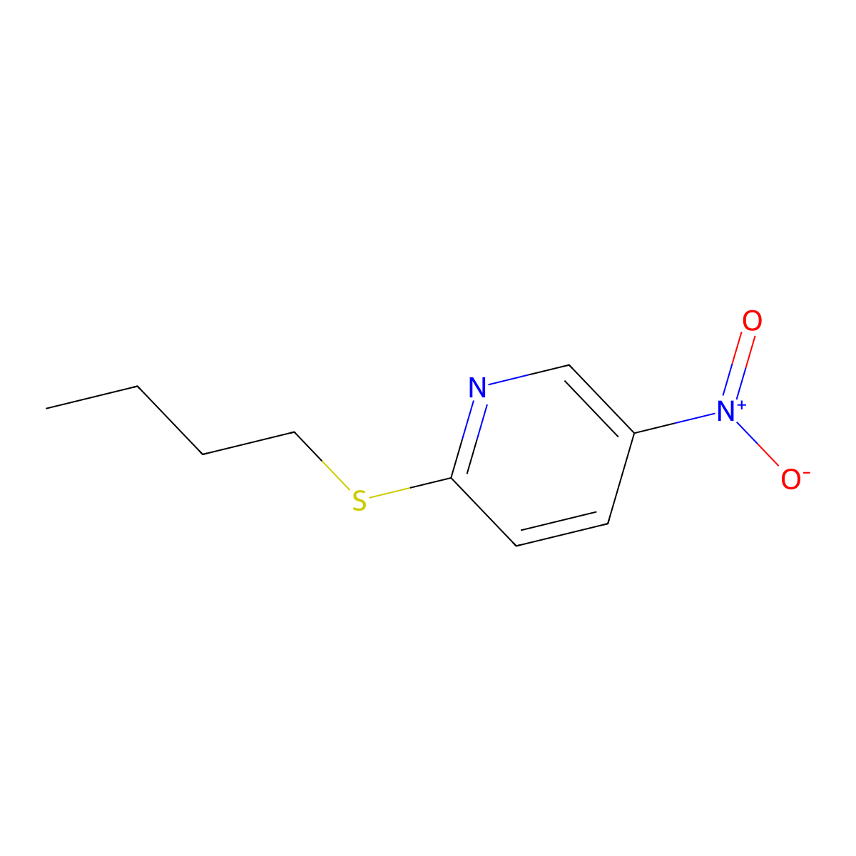 2-(Butylsulfanyl)-5-nitropyridine molecular structure, CAS 633309-19-0
