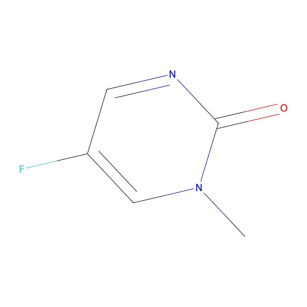 5-fluoro-1-methylpyrimidin-2(1H)-one molecular structure, CAS 63331-05-5