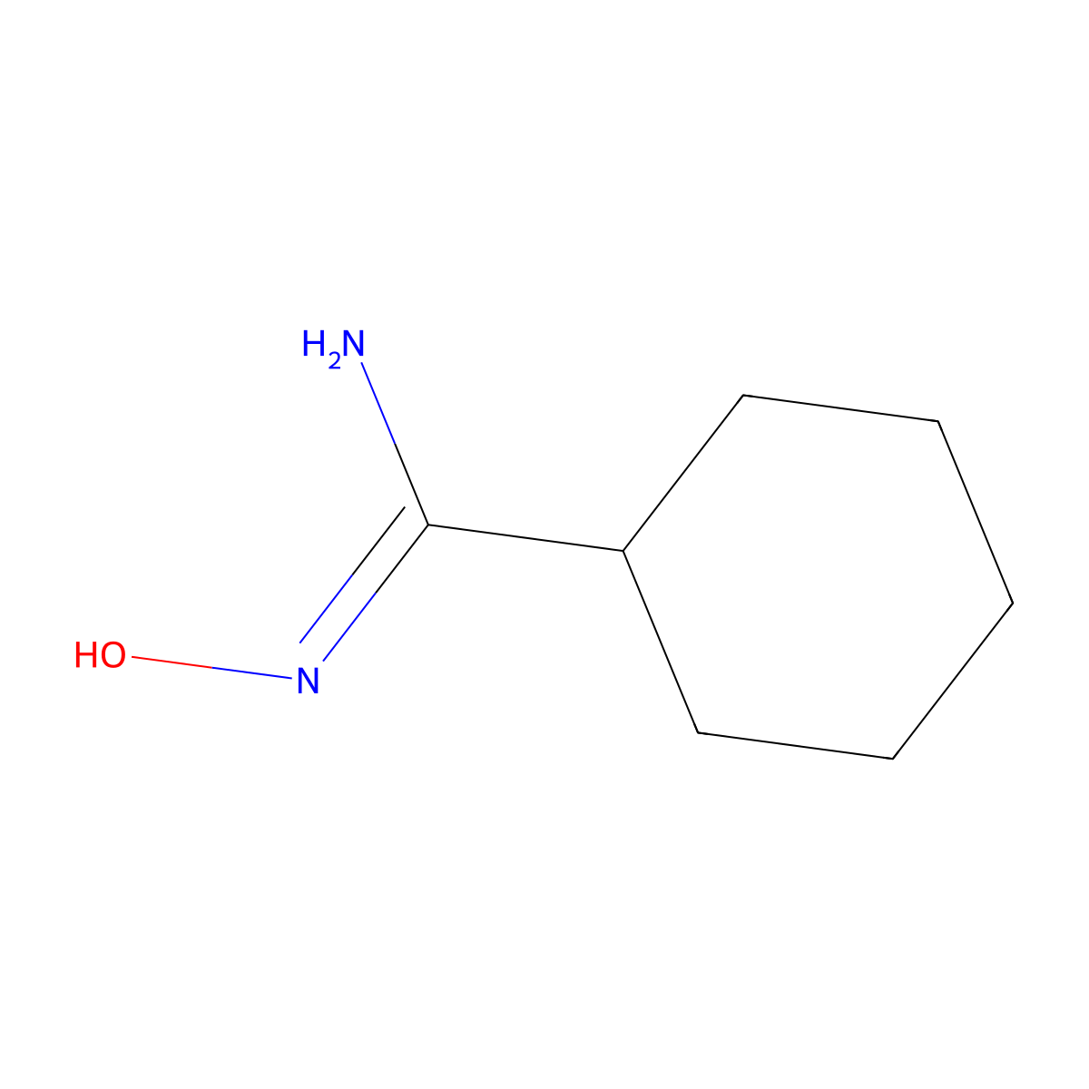 N'-hydroxycyclohexanecarboximidamide molecular structure, CAS 633313-98-1