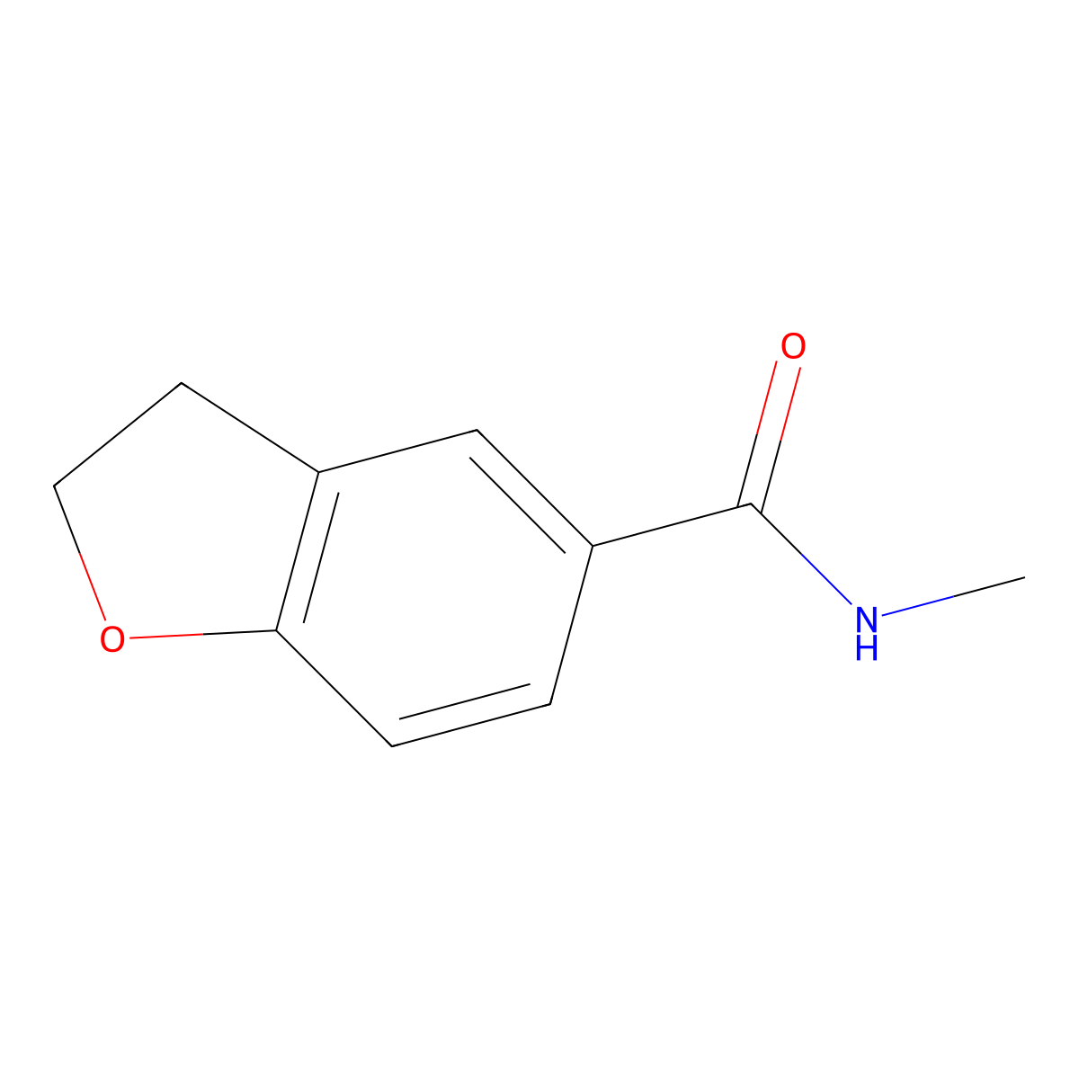 2,3-Dihydro-benzofuran-5-carboxylic acid methylamide molecular structure, CAS 633317-73-4