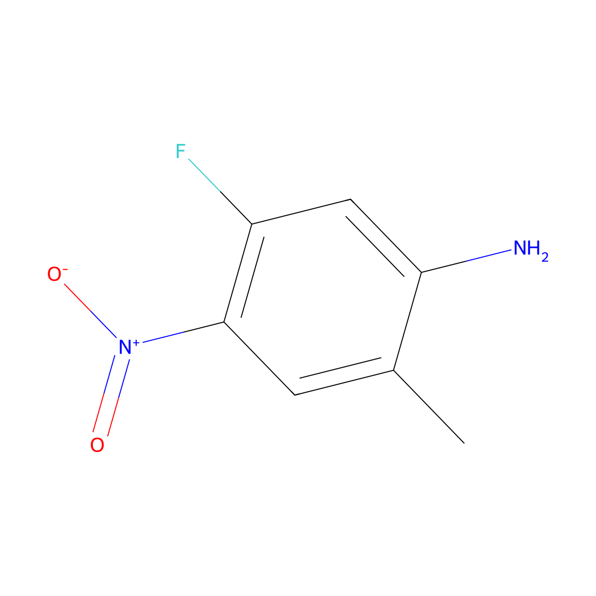 5-Fluoro-2-methyl-4-nitroaniline molecular structure, CAS 633327-50-1