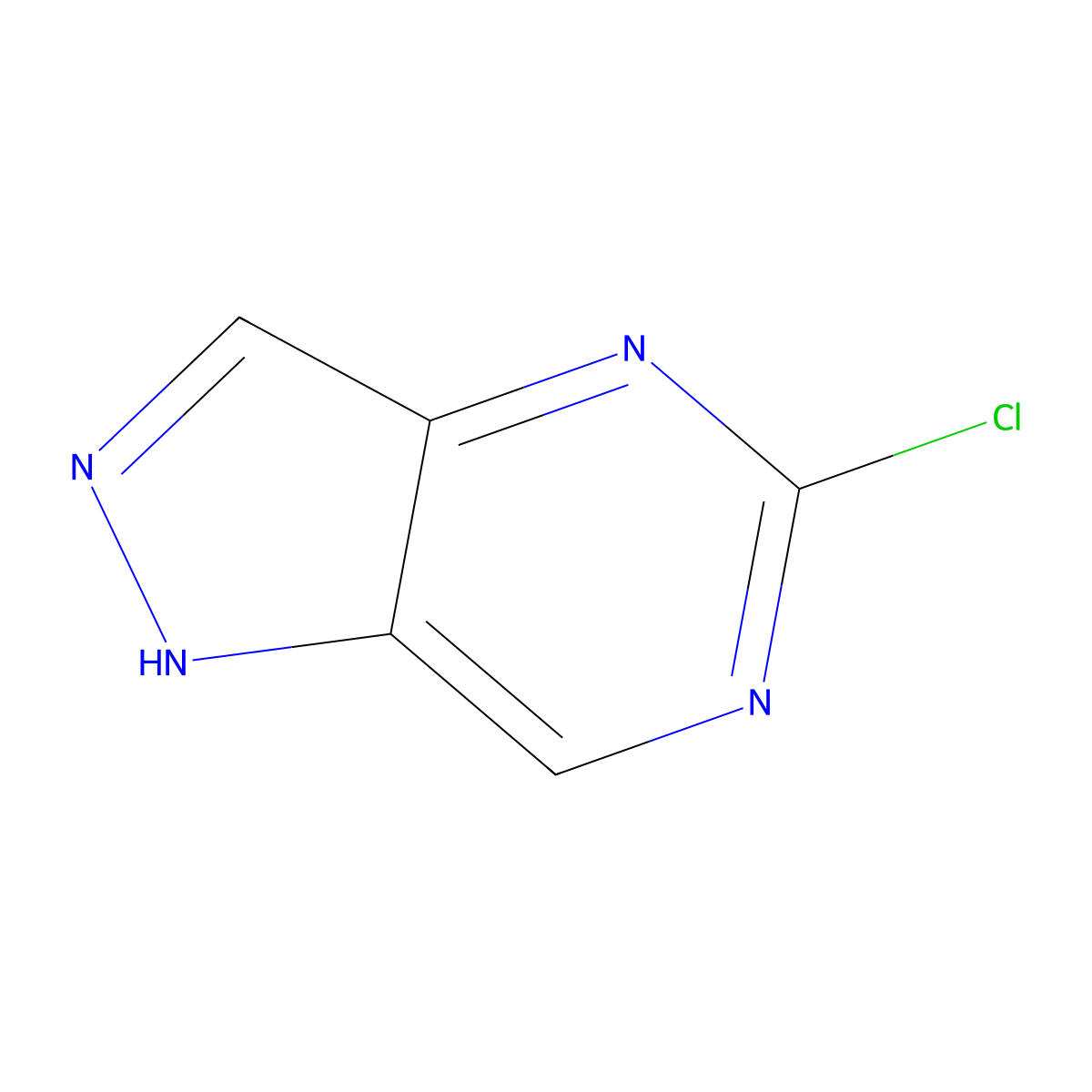 5-Chloro-1H-pyrazolo(4,3-d)pyrimidine molecular structure, CAS 633328-98-0
