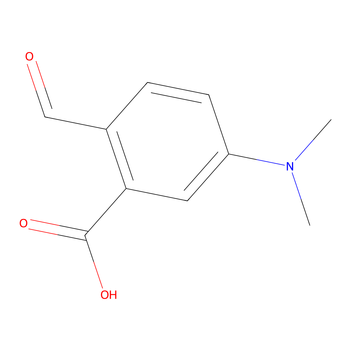 5-(Dimethylamino)-2-formylbenzoic acid molecular structure, CAS 63333-22-2