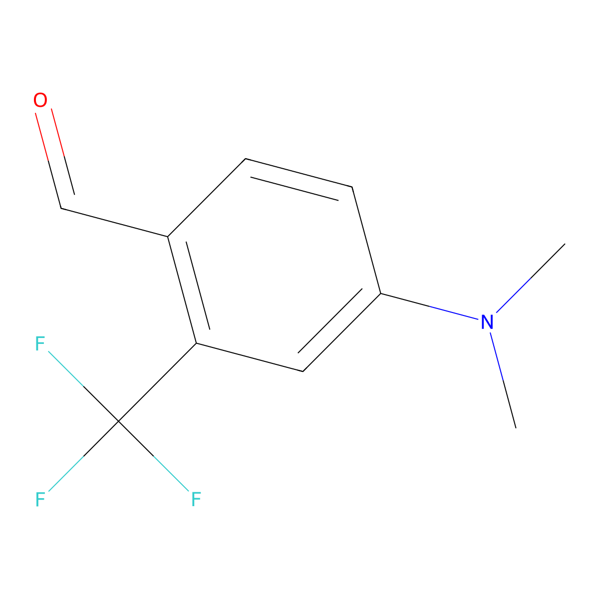 4-(Dimethylamino)-2-(trifluoromethyl)benzaldehyde molecular structure, CAS 63333-25-5