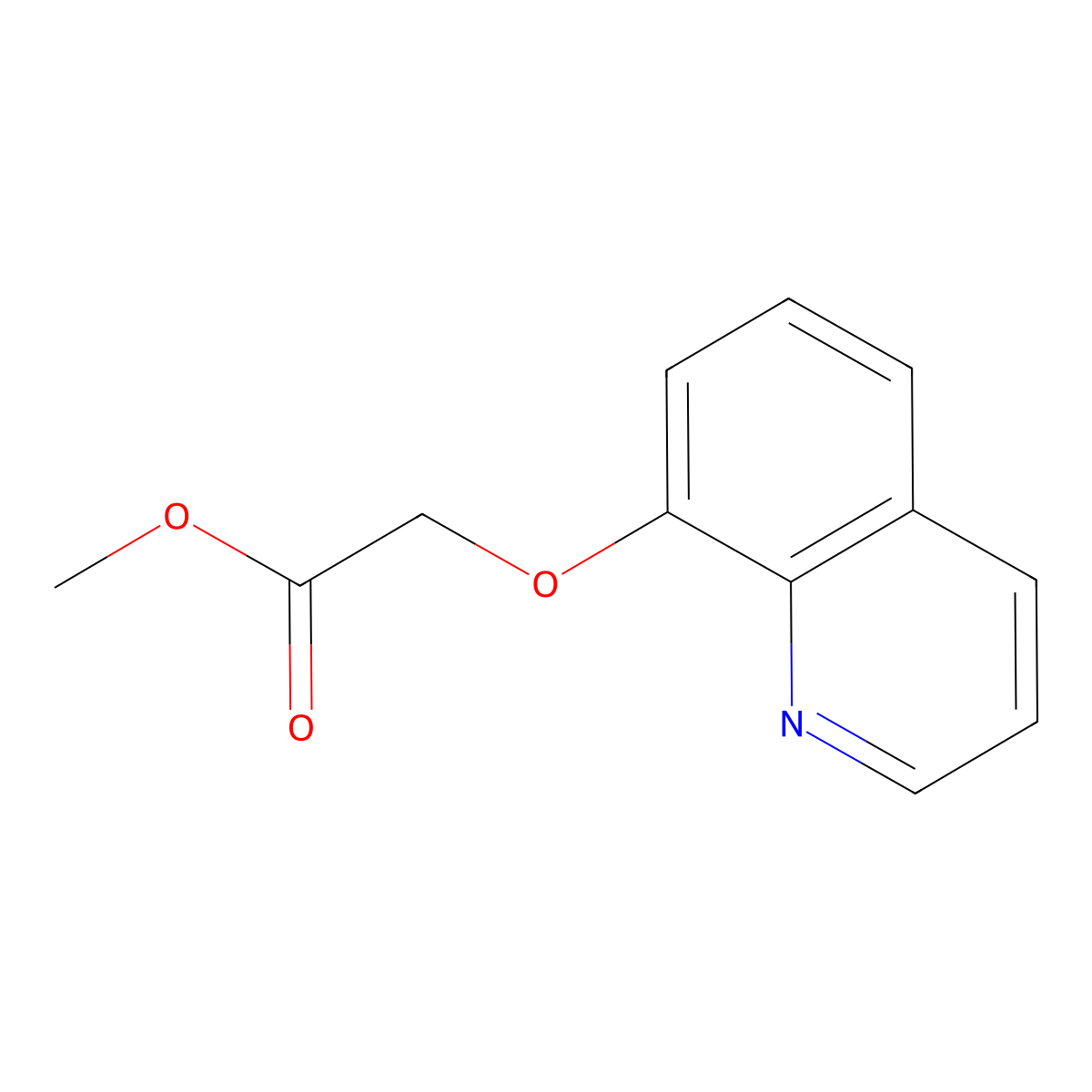 Methyl (quinolin-8-yloxy)acetate molecular structure, CAS 63333-80-2