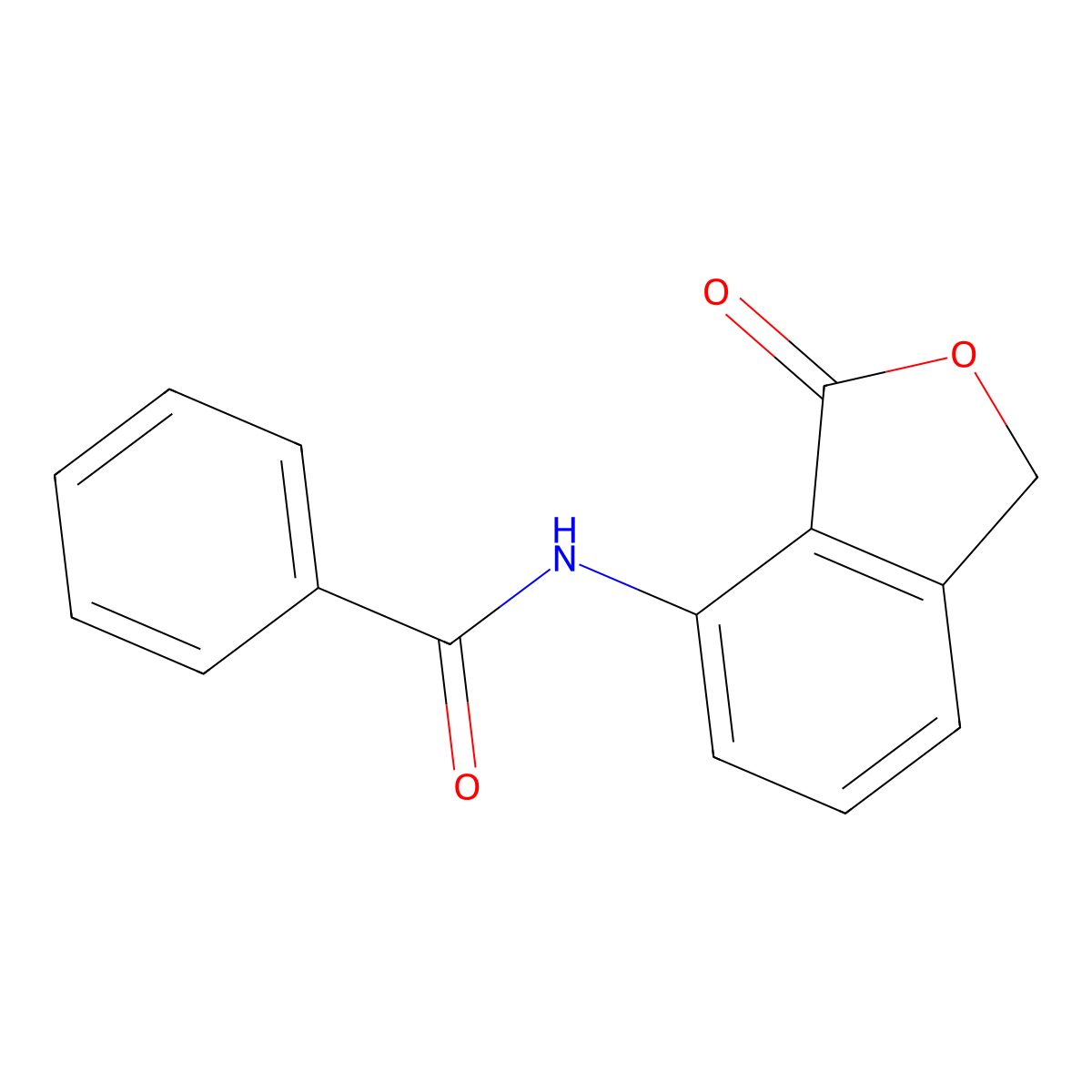 Phthalide, 7-benzamido- molecular structure, CAS 633337-83-4