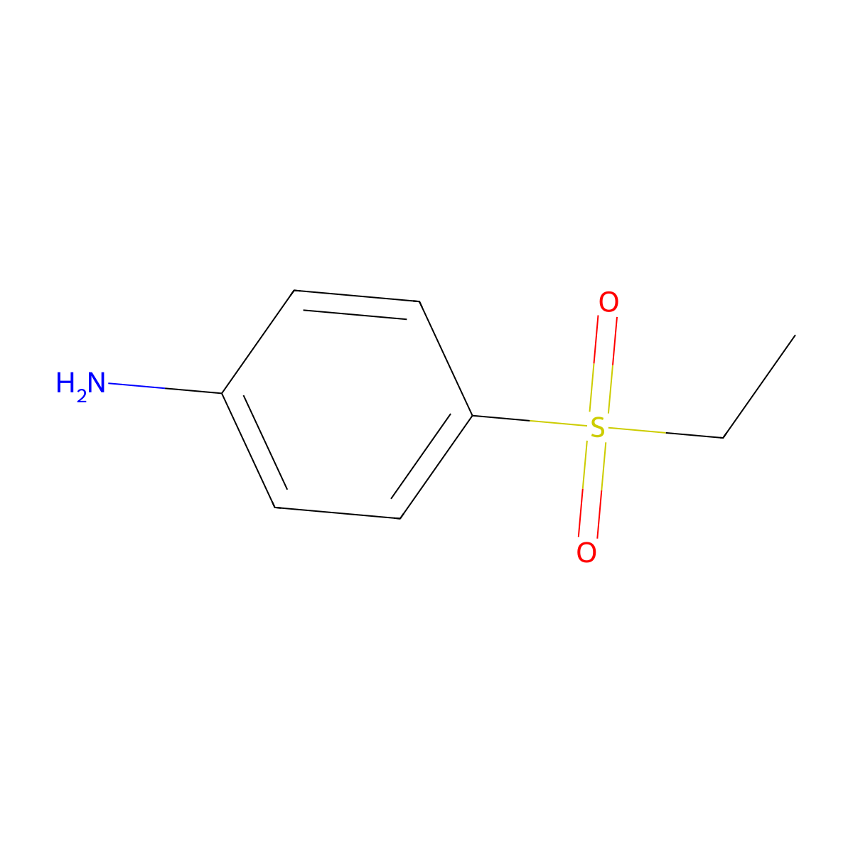 4-(Ethylsulfonyl)benzenamine molecular structure, CAS 6334-01-6
